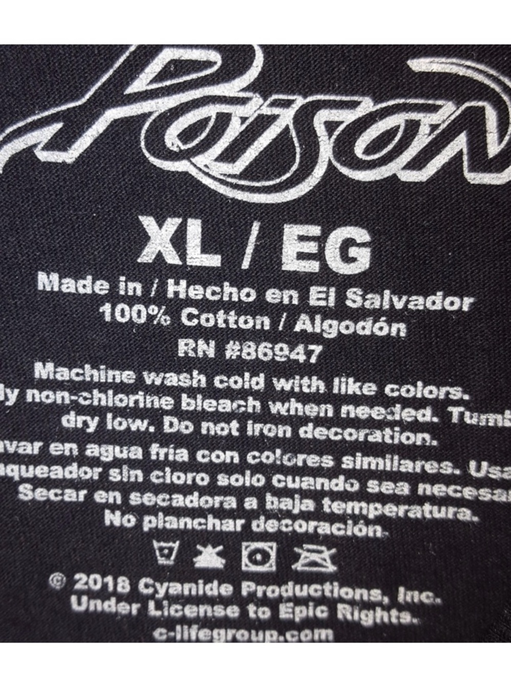 POISON rock band t shirt - Picture 2 of 2